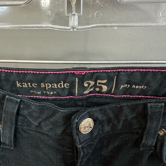 KATE SPADE | Women’s Size 25 Play Hooky Black Denim - Picture 5 of 9
